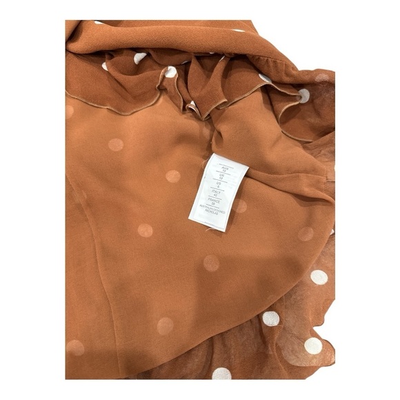 NICHOLAS
Rust Spot Wrap Frill Mini Dress US size 6 - Picture 14 of 17